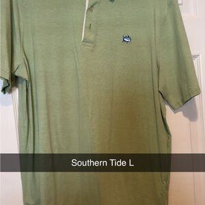 Southern Tide Green Polo Shirt Classic Style